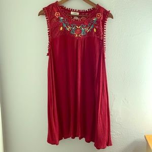 Umgee Floral embroidered dress